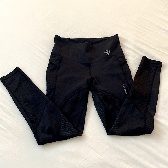 Ariat Ascent Half Grip Riding Tights - Picture 3 of 7